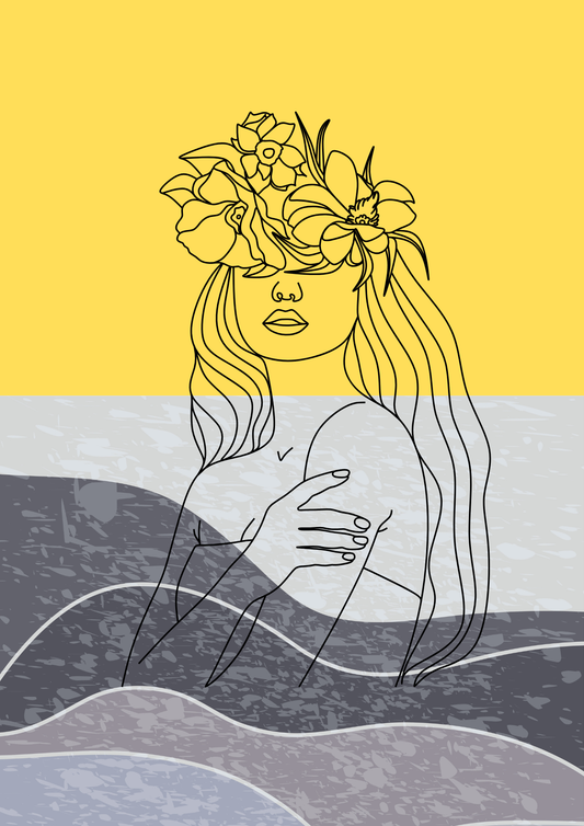 Boho Feminine Abstract Art Poster (Set of 3)