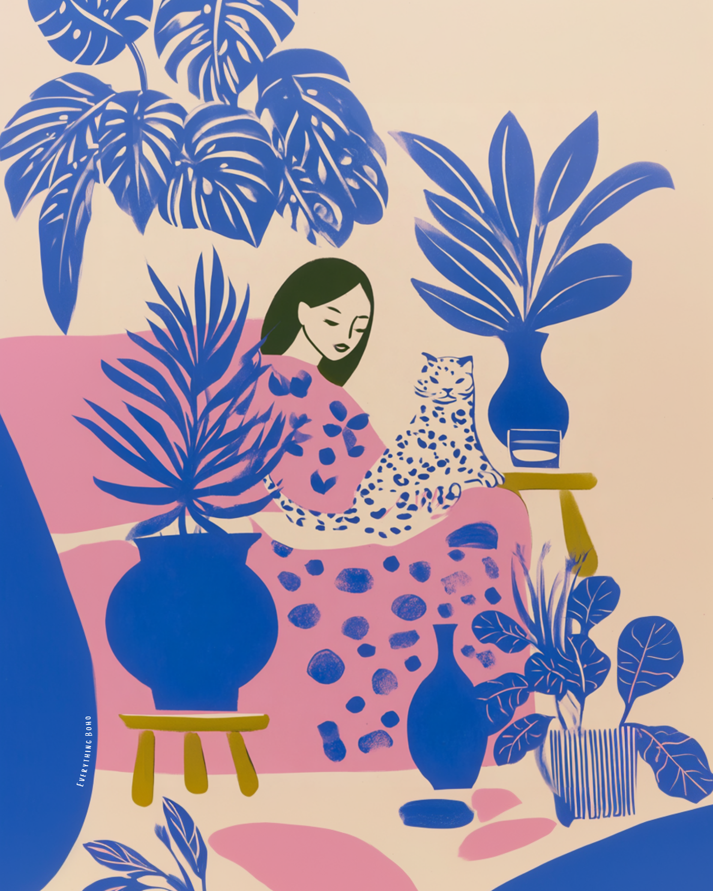 Cat Mom Sukoon Tapestry