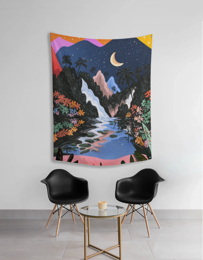 The Mystic Mountains Tapestry