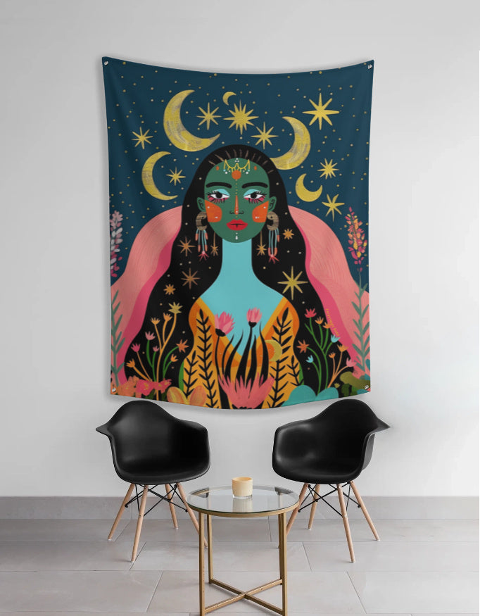 Celestial Goddess Tapestry