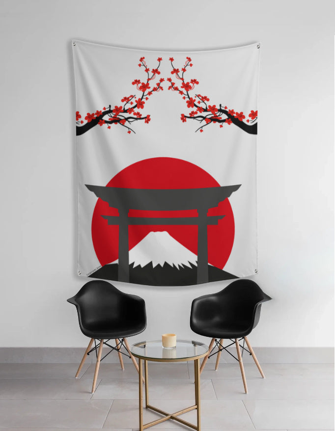 Tori Gate Japanese Tapestry