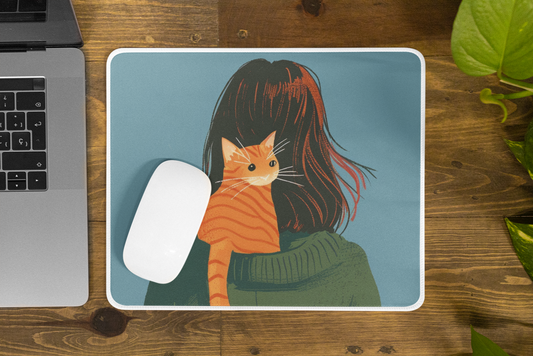 Cat & Me Mouse Pad