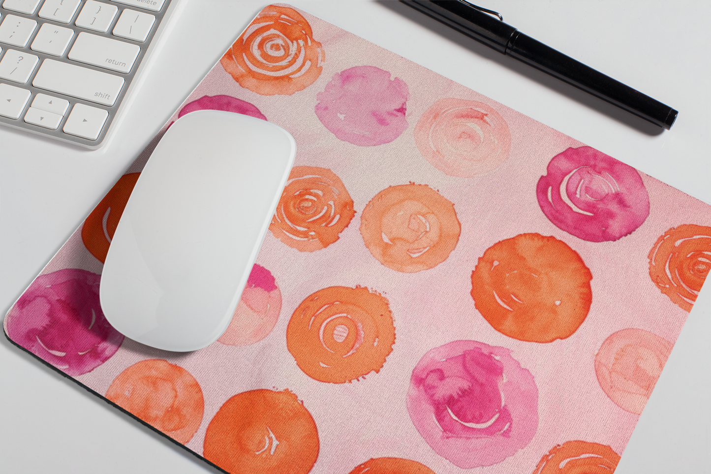 Circles Anti Skid Mouse Pad for Laptop