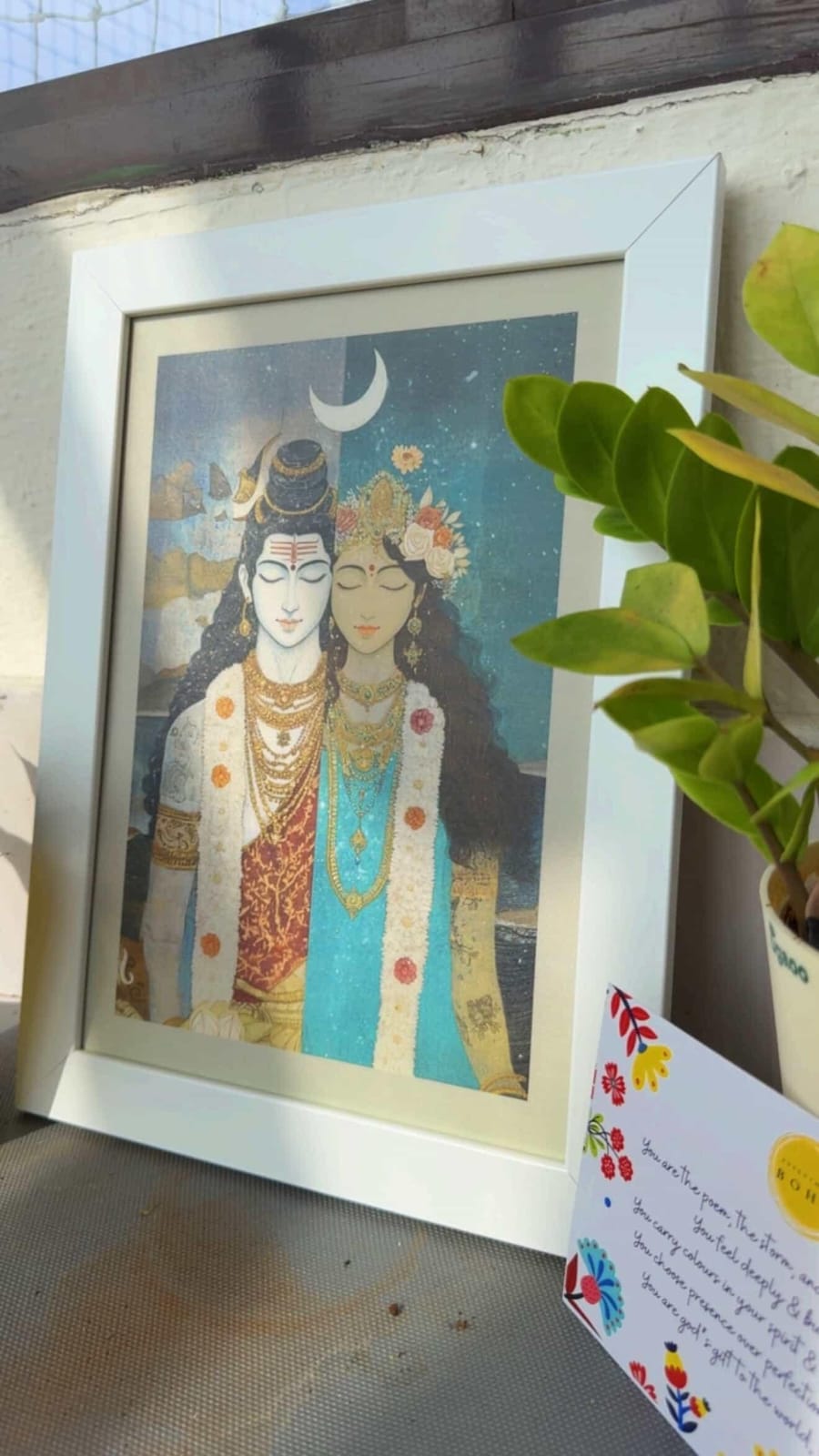 Shiv Shakti Boho Wall Art