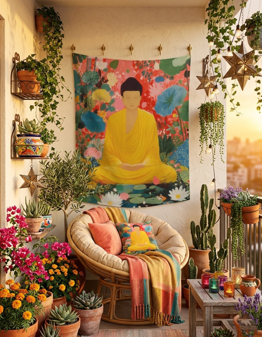 Sacred Budhha Wall Art Tapestry