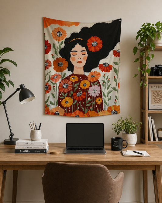 Dreaming Muse Wall Art Tapestry