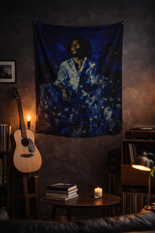 Bob Marley Wall Art Tapestry - Boho Reggae Wall Decor
