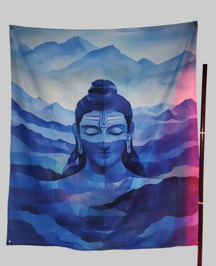 Neelkanth Shiva Wall Art Tapestry For Home & Meditation
