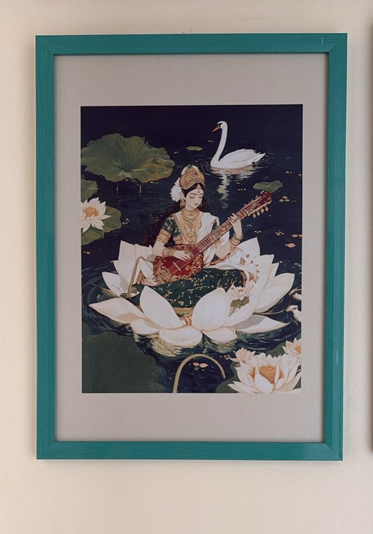 Ma Saraswati Goddess Wall Art