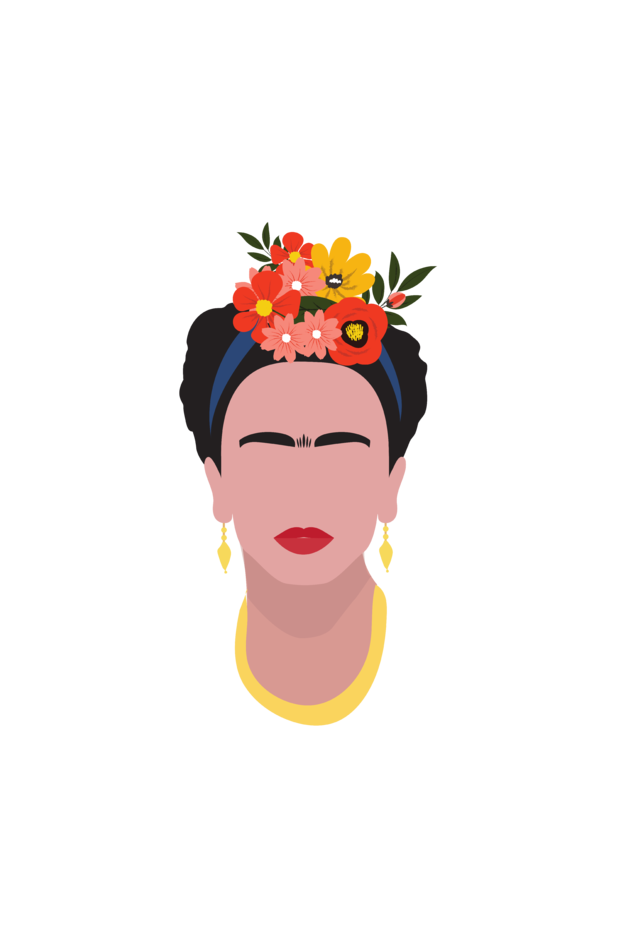 Funky Frida Designer Zipped Tote Bag